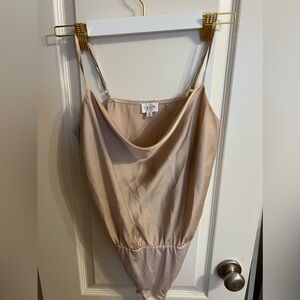 Women’s satin cowl neck bodysuit